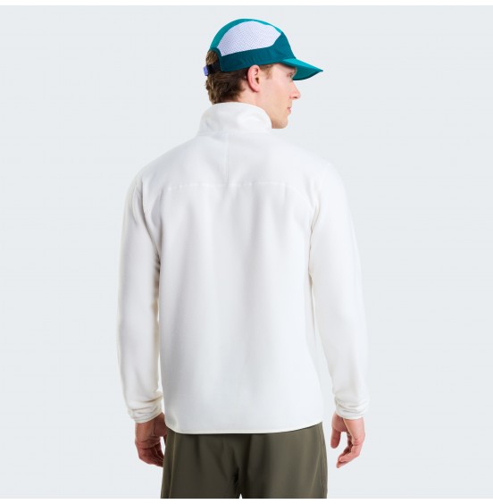THE NORTH FACE M GLACIER 1/4 ZIP EMBROIDERED NF0A8HRWQLI WHITE DUNE