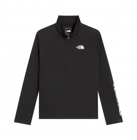 THE NORTH FACE G FLEX 1/4 ZIP GRAPHIC NF0A8J65JK3 BLACK