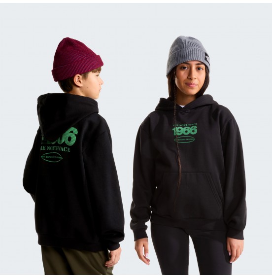 THE NORTH FACE TEEN TRACK RELAXED HOODIE NF0A8JH1JK3 BLACK