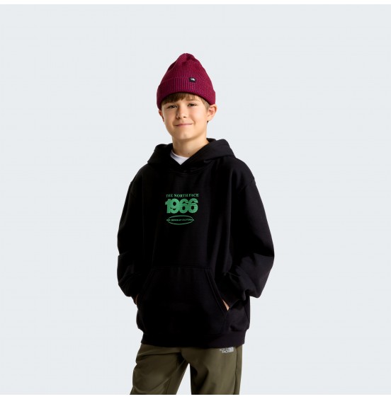 THE NORTH FACE TEEN TRACK RELAXED HOODIE NF0A8JH1JK3 BLACK
