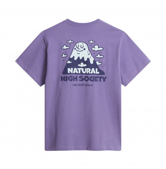 THE NORTH FACE U NAT HIGH SOCIETY RLX TEE NF0A8JPQNNK GROUNDED PLUM
