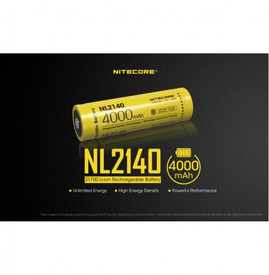 NITECORE ΜΠΑΤΑΡΙΑ 21700/ 4000mAh (NL2140)