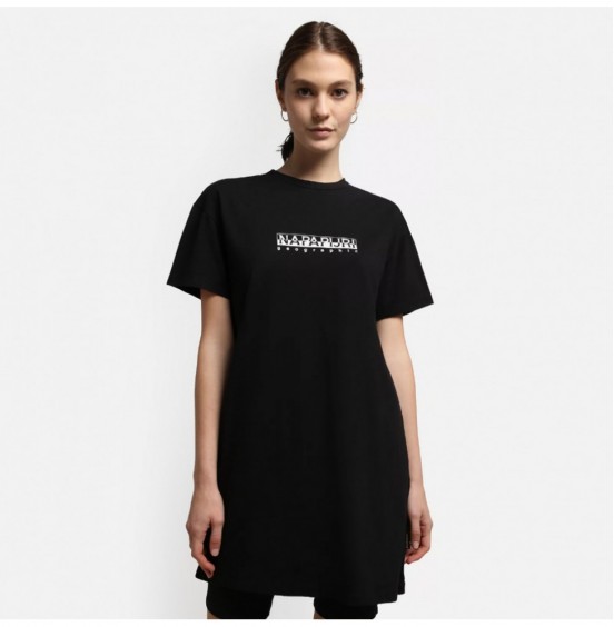 NAPAPIJRI S-BOX WOMEN'S LONG 3 T-SHIRT BLACK (NP0A4GDE0411)