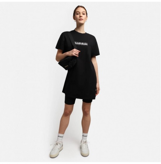 NAPAPIJRI S-BOX WOMEN'S LONG 3 T-SHIRT BLACK (NP0A4GDE0411)