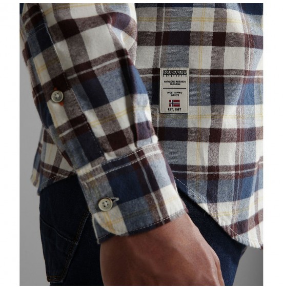 NAPAPIJRI G-TREKKING SHIRT CHECK ECRU D5C (NP0A4GOTD5C1)