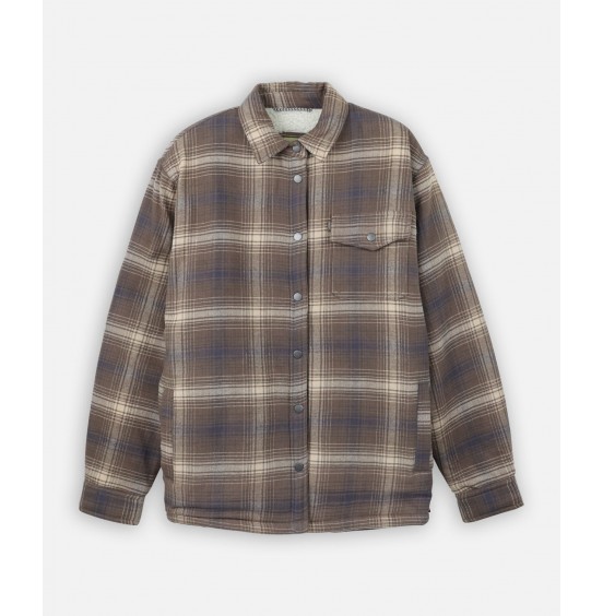 OXBOW ΑΝΔΡΙΚΟ OVERSHIRT ΠΟΥΚΑΜΙΣΟ GETAWAY FLANNEL OXV932085-PBL PEBBLE