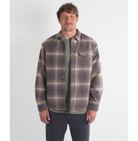 OXBOW ΑΝΔΡΙΚΟ OVERSHIRT ΠΟΥΚΑΜΙΣΟ GETAWAY FLANNEL OXV932085-PBL PEBBLE