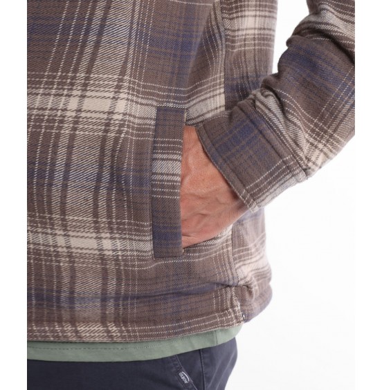 OXBOW ΑΝΔΡΙΚΟ OVERSHIRT ΠΟΥΚΑΜΙΣΟ GETAWAY FLANNEL OXV932085-PBL PEBBLE