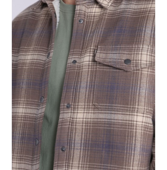 OXBOW ΑΝΔΡΙΚΟ OVERSHIRT ΠΟΥΚΑΜΙΣΟ GETAWAY FLANNEL OXV932085-PBL PEBBLE