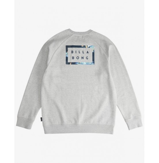 BILLABONG ΑΝΔΡΙΚΟ ΦΟΥΤΕΡ ΛΑΙΜΟΚΟΨΗ DIE CUT THEME CREW Q1CR03BIF9 GREY HEATHER
