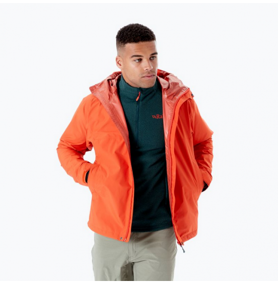 RAB ΑΔΙΑΒΡΟΧΗ ΜΕΜΒΡΑΝΗ DOWNPOUR ECO JACKET QWG-82-FC FIRECRACKER