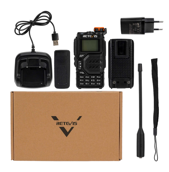 ΠΟΜΠΟΔΕΚΤΗΣ RETEVIS RA79, VHF/UHF, 5W BLACK