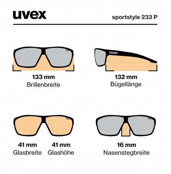 UVEX SPORTSTYLE 233 P S5320974440 ΠΟΛΟΤΙΚΑ ΓΥΑΛΙΑ ΗΛΙΟΥ DEDP SPACE MAT MIRROR BLUE