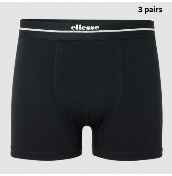 ELLESSE ΑΝΔΡΙΚΑ ΕΣΩΡΟΥΧΑ 3pairs AMBRIA BOXERS SHB22844 BLACK