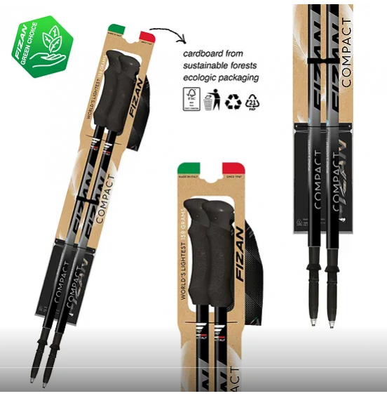 FIZAN ΜΠΑΤΟΝ ΠΕΖΟΠΟΡΙΑΣ ΤΗΛΕΣΚΟΠΙΚΑ COMPACT 4 SKB-14586 GREY