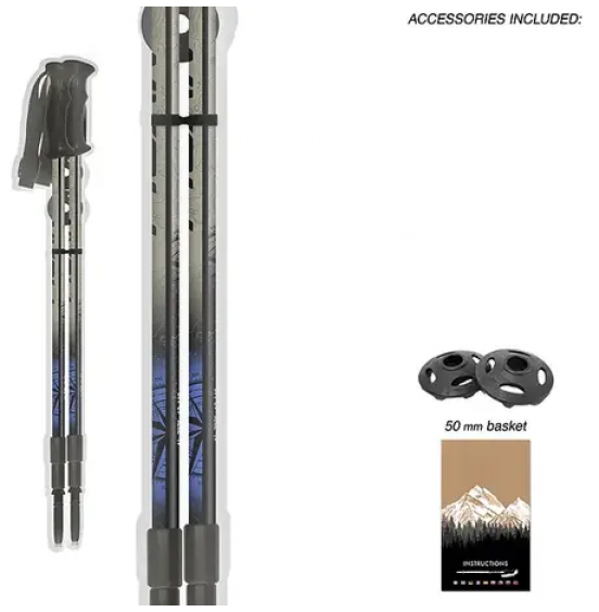 FIZAN ΜΠΑΤΟΝ ΠΕΖΟΠΟΡΙΑΣ ΤΗΛΕΣΚΟΠΙΚΑ EXPLORER SKB-14593 BEIGE BLUE