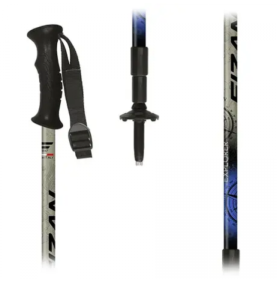 FIZAN ΜΠΑΤΟΝ ΠΕΖΟΠΟΡΙΑΣ ΤΗΛΕΣΚΟΠΙΚΑ EXPLORER SKB-14593 BEIGE BLUE