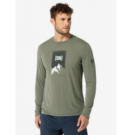 SUPER NATURAL MERINO 2 PITCH ΑΝΔΡΙΚΟ LONGSLEEVE SNMP02053-37C TEA LEAF