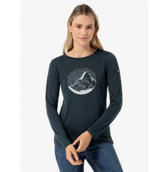 SUPER NATURAL MERINO MOUNTAIN MANDALA TREE ΓΥΝΑΙΚΕΙΟ LONGSLEEVE SNWP04052-61B BLUEBERRY