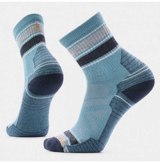 SMARTWOOL HIKE LIGHT CUSHION MID CREW SOCKS SW001609Q65 DUSTY TEAL