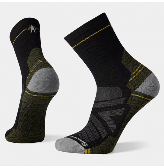 SMARTWOOL HIKE WANDERN LIGHT CUSHION MID CREW SOCKS SW001613001 BLACK