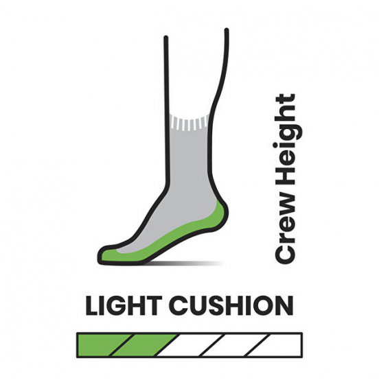 SMARTWOOL HIKE LIGHT CUSHION CREW SOCKS SW001614052 GRAY
