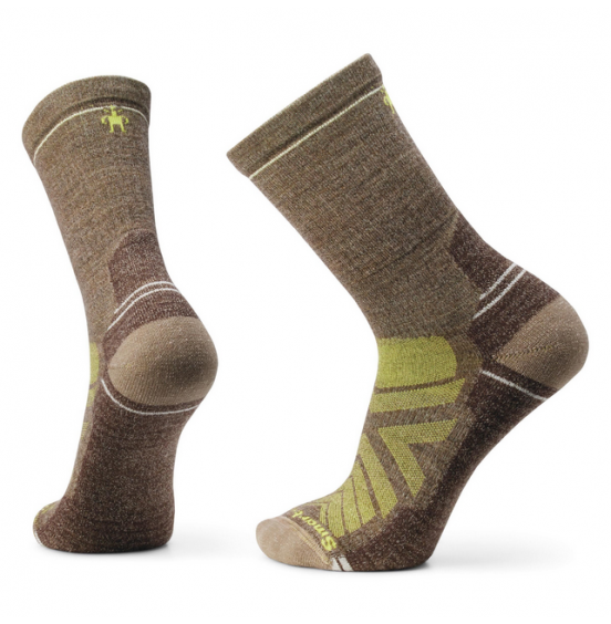 SMARTWOOL HIKE LIGHT CUSHION CREW SOCKS SW001614M83 MILITARY OLIVE FOSSIL