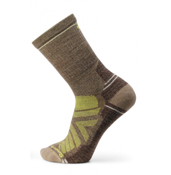 SMARTWOOL HIKE LIGHT CUSHION CREW SOCKS SW001614M83 MILITARY OLIVE FOSSIL