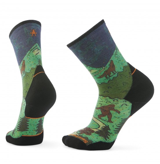 SMARTWOOL CREW TARGETED CUSHION TRAIL RUN SW002693G74 MULTICOLOR