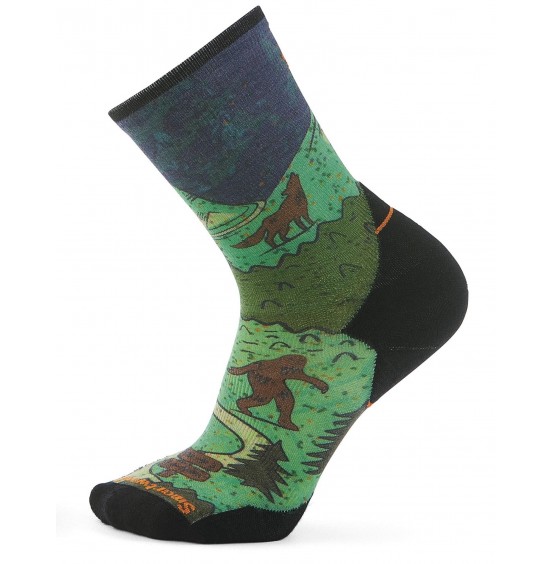 SMARTWOOL CREW TARGETED CUSHION TRAIL RUN SW002693G74 MULTICOLOR