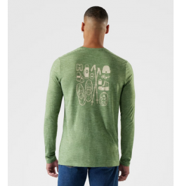 SMARTWOOL MEN'S MERINO HEMP BLEND SW003019N07 FERN GREEN HEATHER