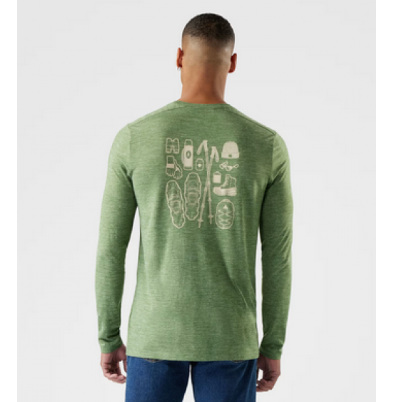 SMARTWOOL MEN'S MERINO HEMP BLEND SW003019N07 FERN GREEN HEATHER