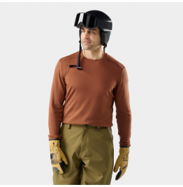 SMARTWOOL MERINO 250 BASE LAYER THERMAL CREW BOXED SW016350Q58 BURNT SIENNA