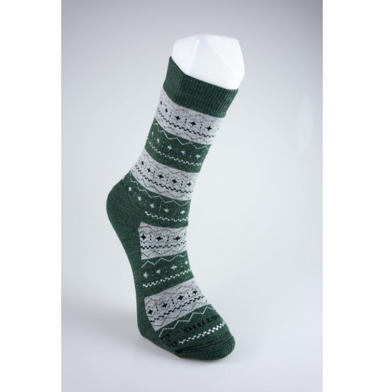 LASTING TWP-686 MERINO TREKKING SOCKS DARK GREEN