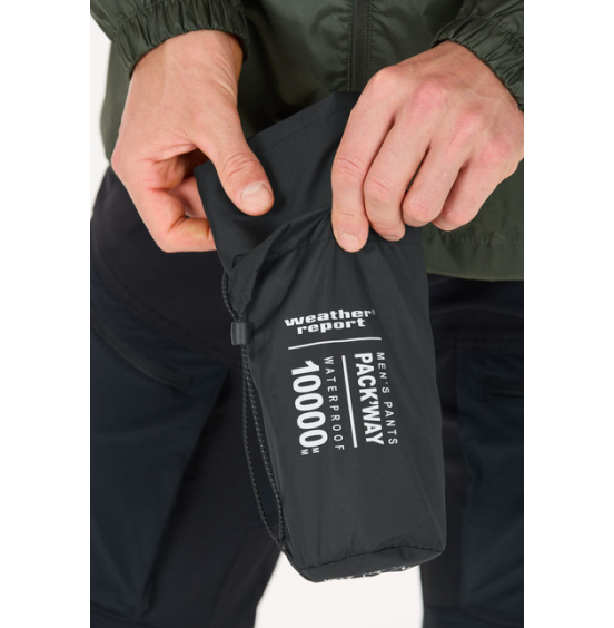 WEATHER REPORT ΑΔΙΑΒΡΟΧΟ ΠΑΝΤΕΛΟΝΙ PACKS WAY PACKABLE PANT WR263562 BLACK