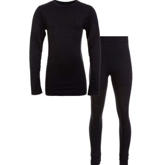 ZIG ZAG ΠΑΙΔΙΚΟ ΙΣΟΘΕΡΜΙΚΟ ΣΕΤ GUALALA V2 SEAMLESS UNDERWEAR SET Z253037-1001 BLACK