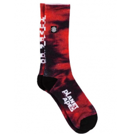 ELEMENT PLANET OF THE APES SKATE SOCKS RED TIE DYE (Z5SOB1ELF1-2293)