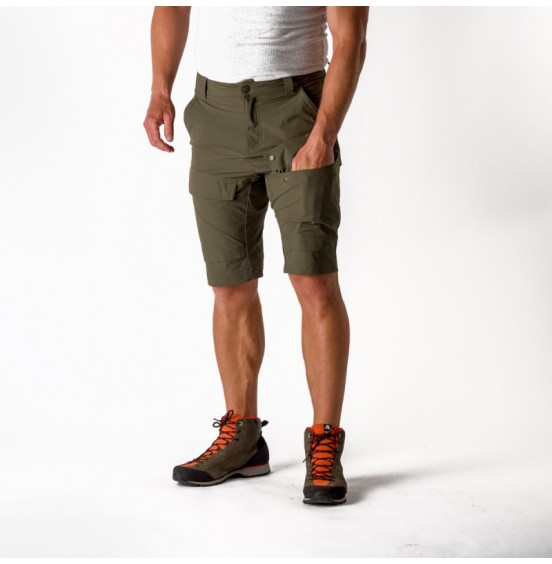 NORTHFINDER BE-3357AD 460 AGUSTIN men's Adventure lightweight stretch shorts BLACKOLIVE