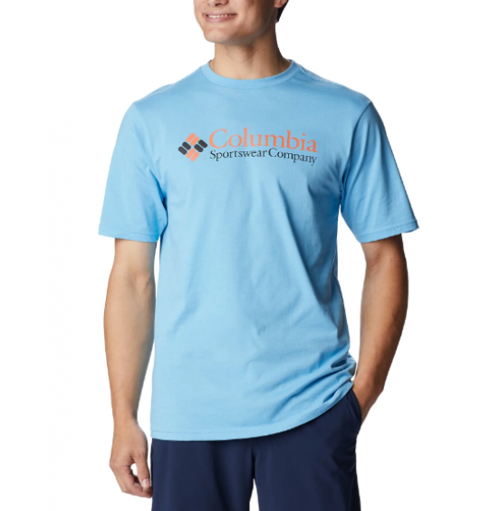 COLUMBIA BASIC LOGO ΑΝΔΡΙΚΟ T-SHIRT 1680053-456 ΓΑΛΑΖΙΟ