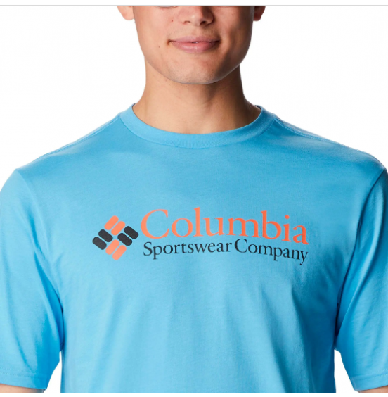 COLUMBIA BASIC LOGO ΑΝΔΡΙΚΟ T-SHIRT 1680053-456 ΓΑΛΑΖΙΟ
