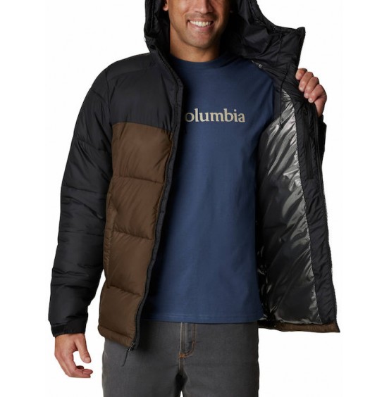 COLUMBIA PIKE LAKE HOODED JACKET 1738032-319 ΑΝΔΡΙΚΟ ΜΠΟΥΦΑΝ ΚΑΦΕ