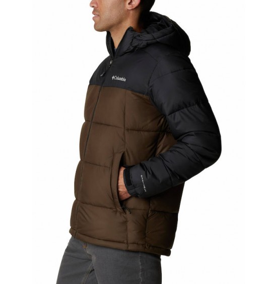 COLUMBIA PIKE LAKE HOODED JACKET 1738032-319 ΑΝΔΡΙΚΟ ΜΠΟΥΦΑΝ ΚΑΦΕ