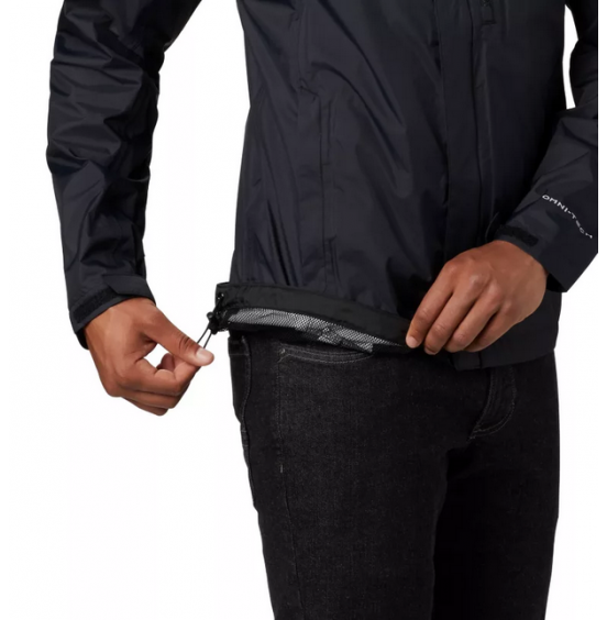 COLUMBIA POURING ADVENTURE II JACKET 1760061-010 ΑΝΔΡΙΚΗ ΜΕΜΒΡΑΝΗ BLACK