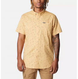 COLUMBIA ΑΝΔΡΙΚΟ ΚΟΝΤΟΜΑΝΙΚΟ ΠΟΥΚΑΜΙΣΟ RAPID RIVERS PRINTED SHORTSLEEVE SHIRT 1768931-292 LIGHT CAMEL