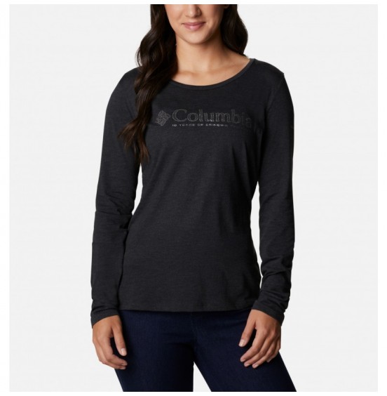COLUMBIA BLUSTERY PEAK LS TEE ΓΥΝΑΙΚΕΙΟ ΚΟΝΤΟΜΑΝΙΚΟ 1908391-010 BLACK