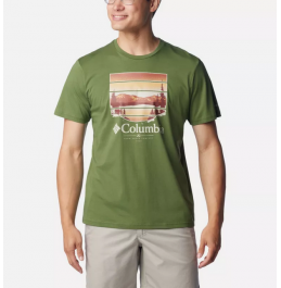 COLUMBIA ΑΝΔΡΙΚΟ T-SHIRT PATH LAKE GRAPHIC TEE II 1934814-352 GREEN