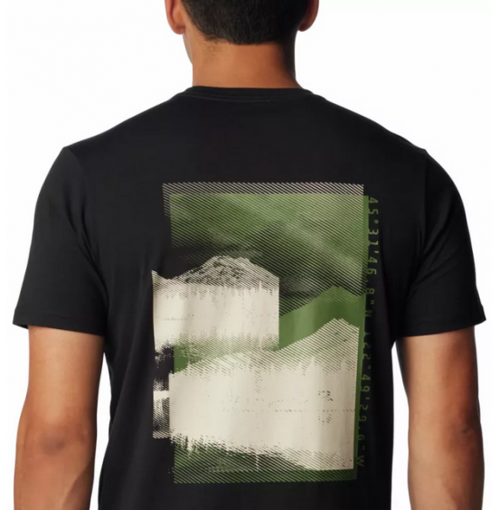 COLUMBIA ΑΝΔΡΙΚΟ T-SHIRT RAPID RIDGE BACK GRAPHIC TEE II 1934824-007 BLACK