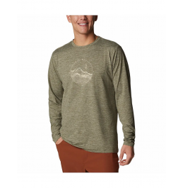 COLUMBIA TECH TRAIL GRAPHIC LONG SLEEVE 1951421-397 ΑΝΤΡΙΚΗ ΜΑΚΡΥΜΑΝΙΚΗ ΜΠΛΟΥΖΑ LIGHT GREEN
