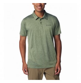 COLUMBIA HIKE POLO 1990401-352 ΑΝΔΡΙΚΟ ΤΕΧΝΙΚΟ POLO CANTEEN HEATHER