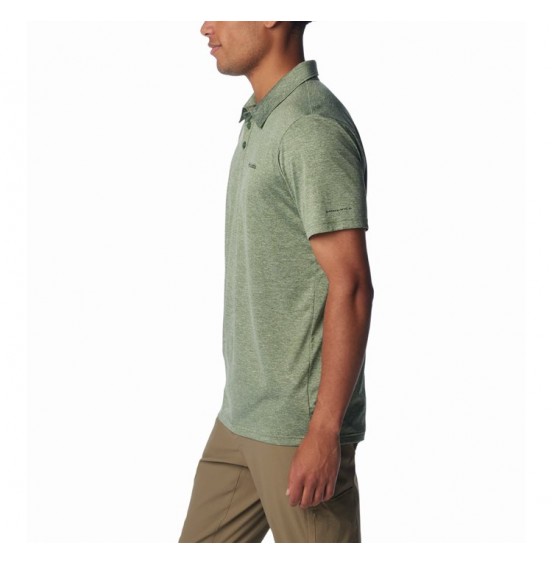 COLUMBIA HIKE POLO 1990401-352 ΑΝΔΡΙΚΟ ΤΕΧΝΙΚΟ POLO CANTEEN HEATHER